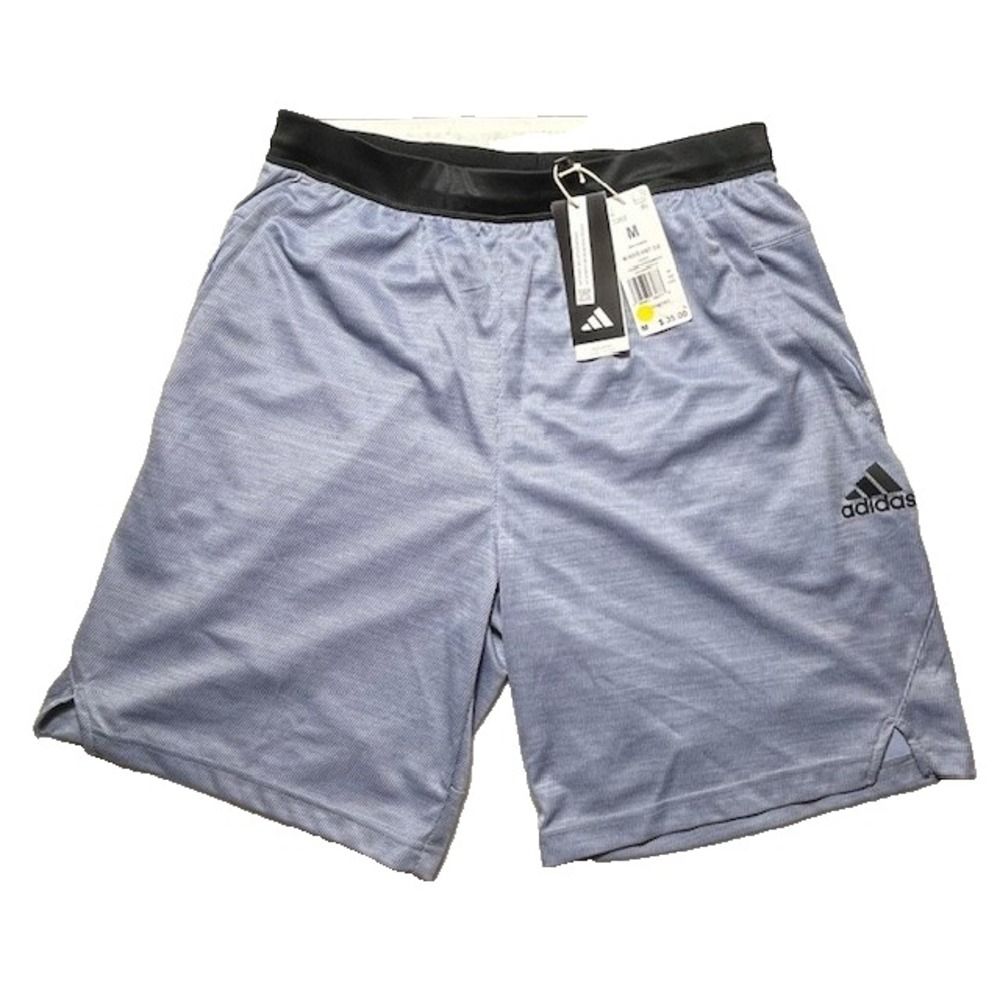 Adidas Mens Sz M Axis Knit 3.0 Training Shorts 9" Light Blue/Gray Color New-1344
